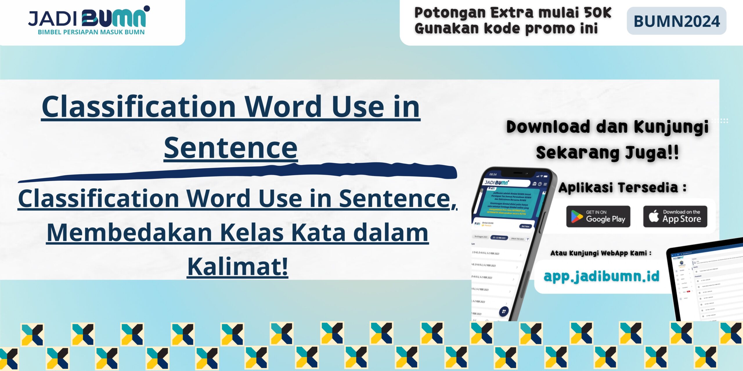 Classification Word Use In Sentence Membedakan Kelas Kata