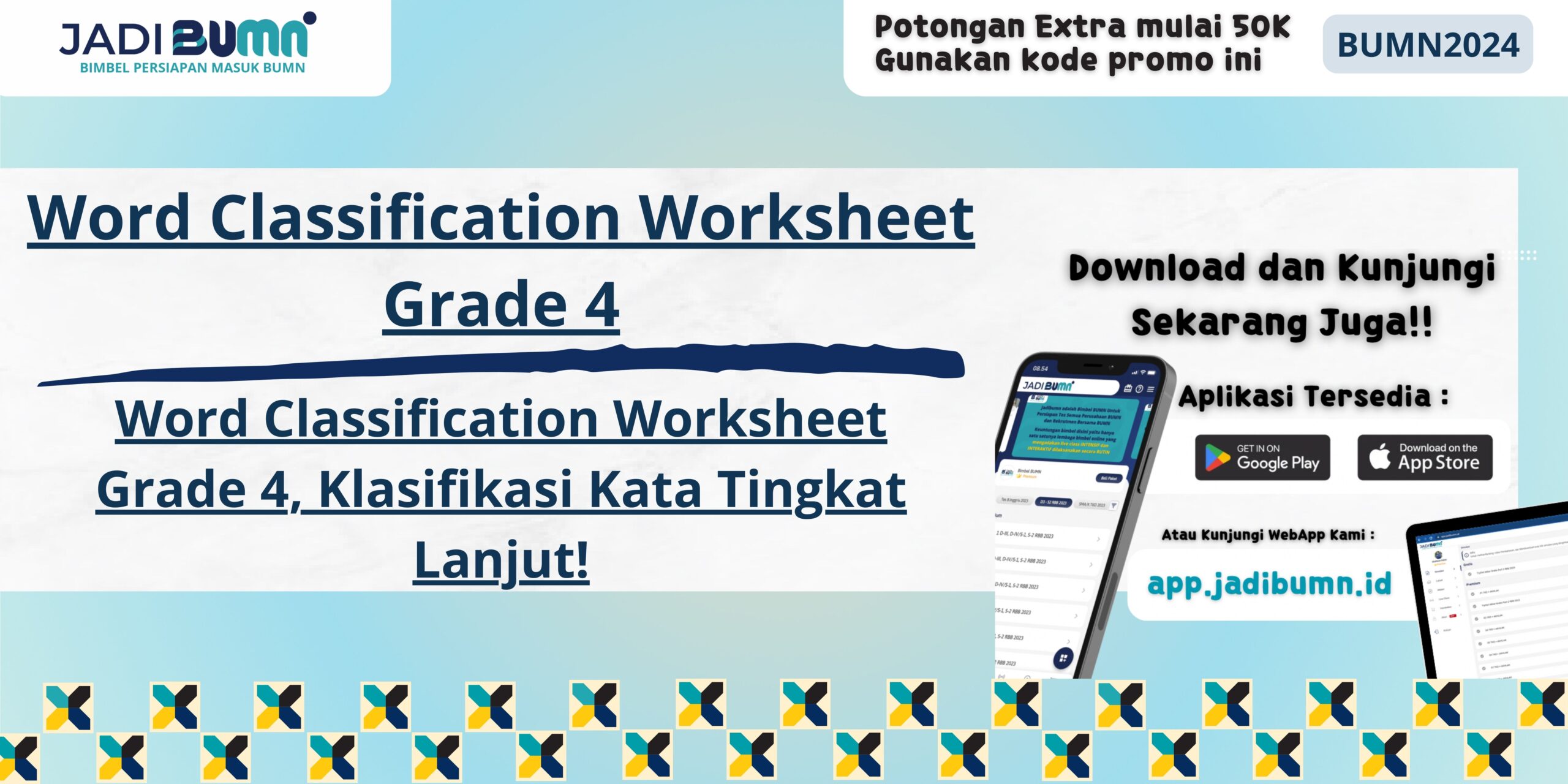 Word Classification Worksheet Grade 4, Klasifikasi Kata Tingkat Lanjut!