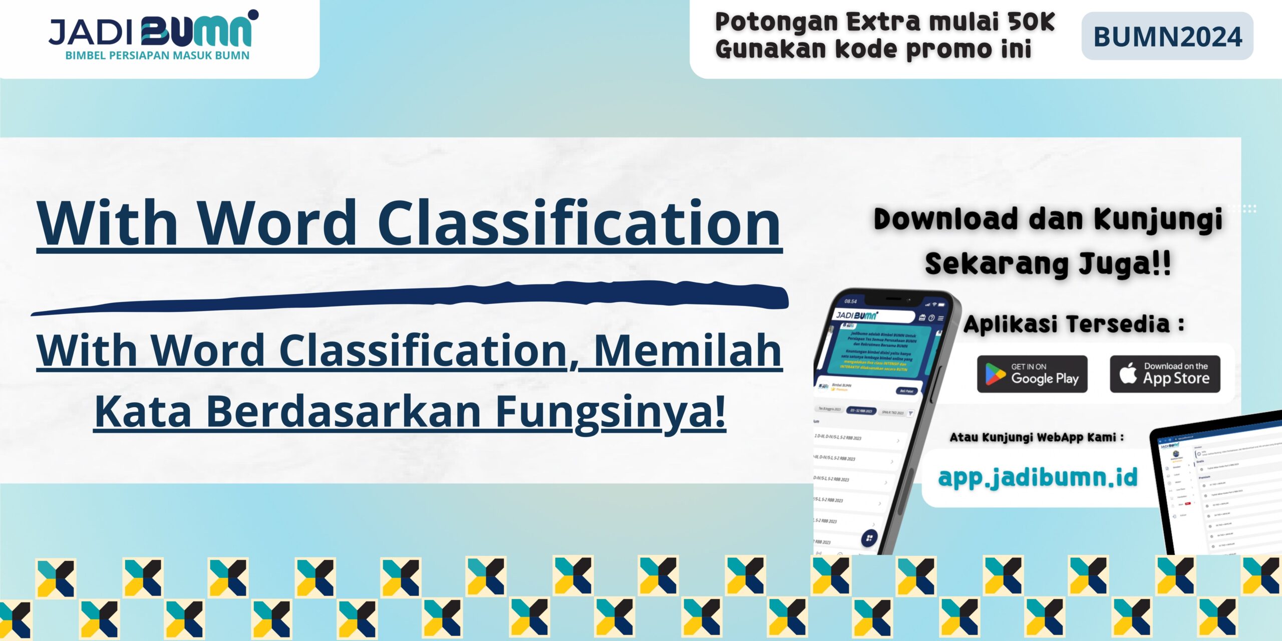 With Word Classification, Memilah Kata Berdasarkan Fungsinya!