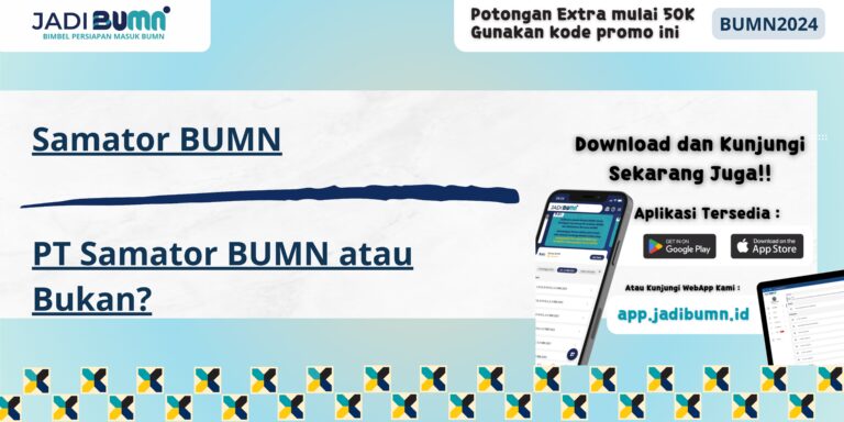 Samator BUMN - PT Samator BUMN atau Bukan?