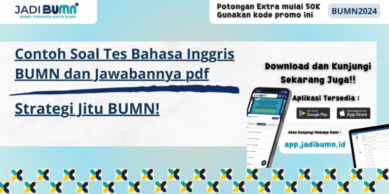 Contoh Soal Tes Bahasa Inggris BUMN dan Jawabannya pdf - Strategi Jitu BUMN!