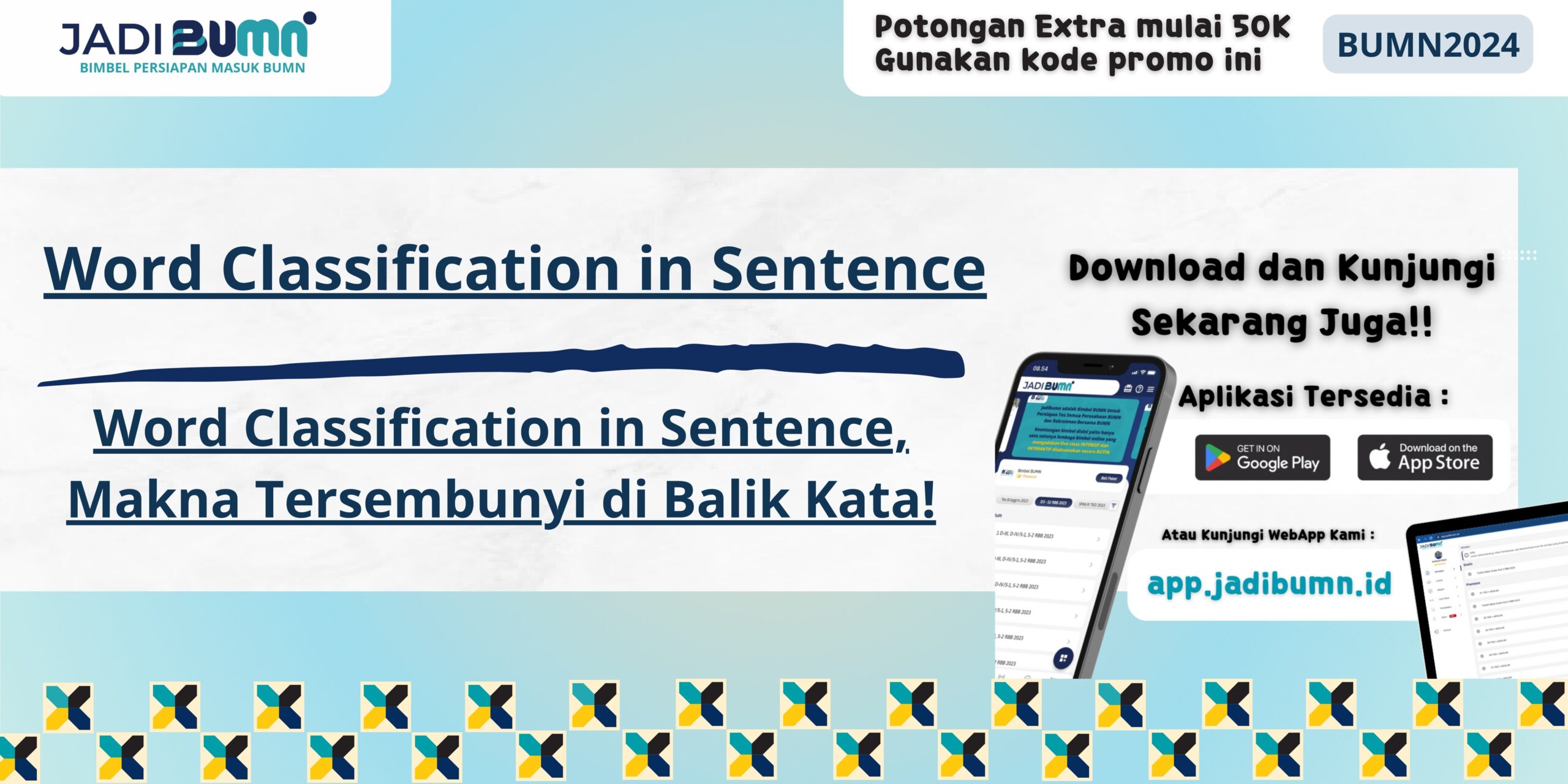 Word Classification in Sentence, Makna Tersembunyi di Balik Kata!