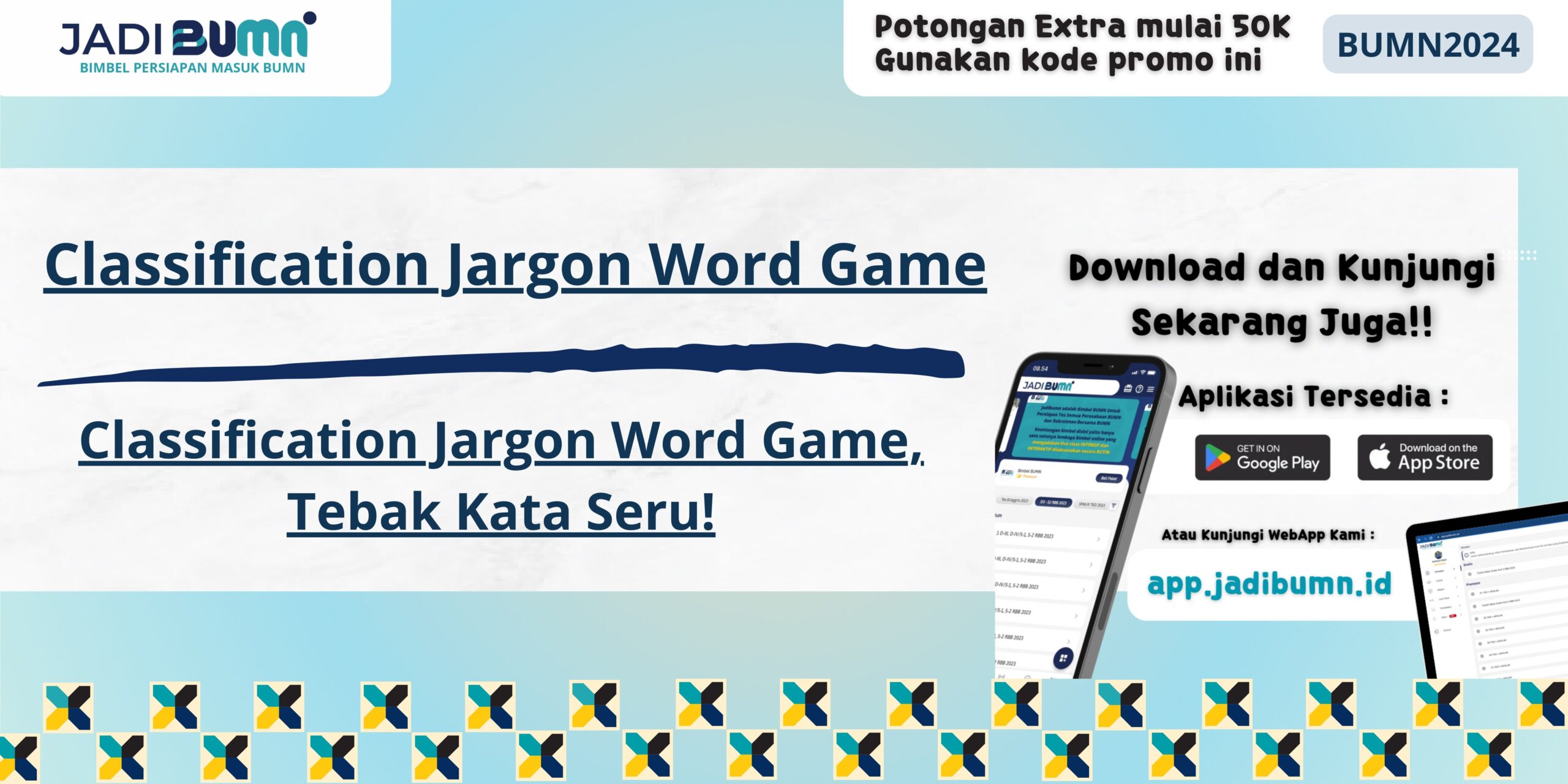 Classification Jargon Word Game, Tebak Kata Seru!