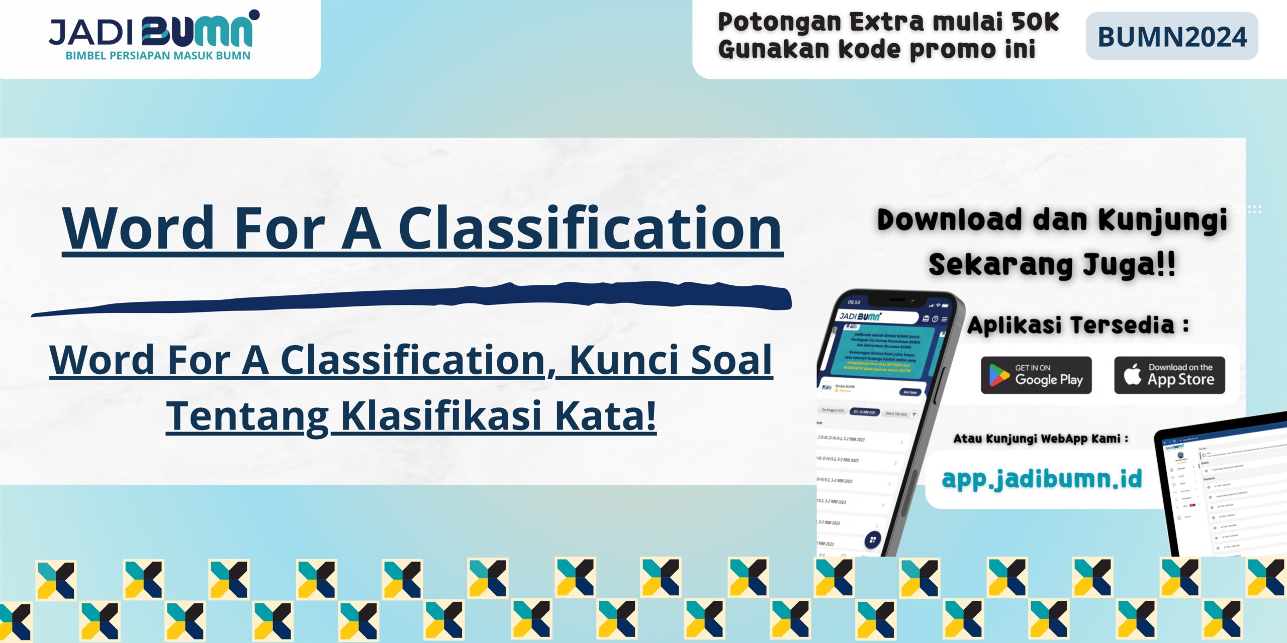 Word For A Classification, Kunci Soal Tentang Klasifikasi Kata!