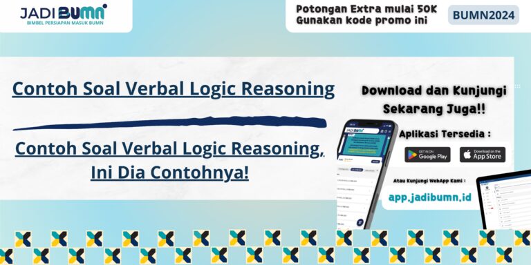 Contoh Soal Verbal Logic Reasoning, Ini Dia Contohnya!