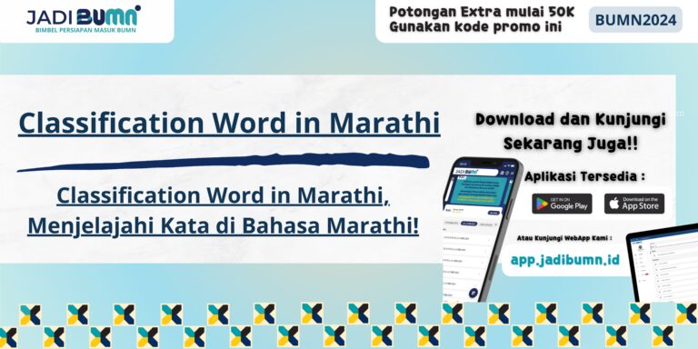 Classification Word in Marathi, Menjelajahi Kata di Bahasa Marathi!