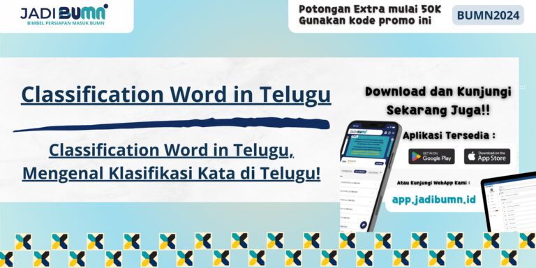 Classification Word in Telugu, Mengenal Klasifikasi Kata di Telugu!