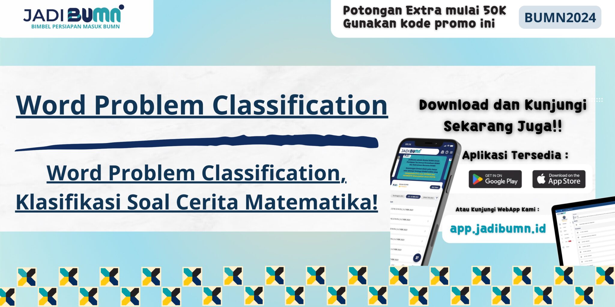 Word Problem Classification, Klasifikasi Soal Cerita Matematika!