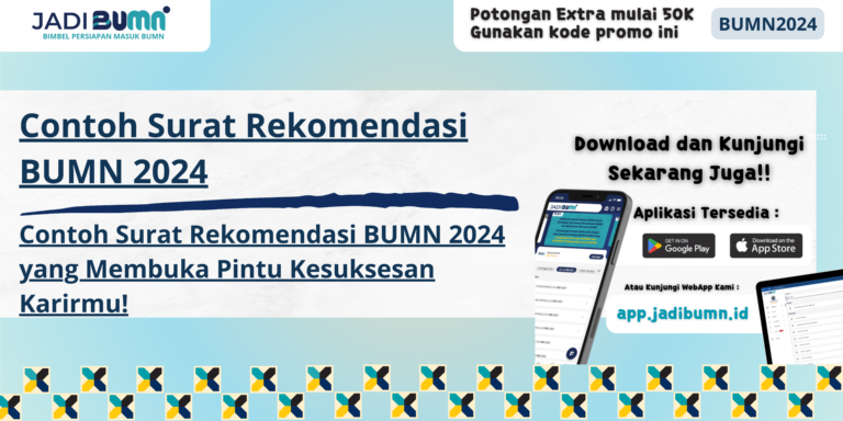 Contoh Surat Rekomendasi BUMN 2024