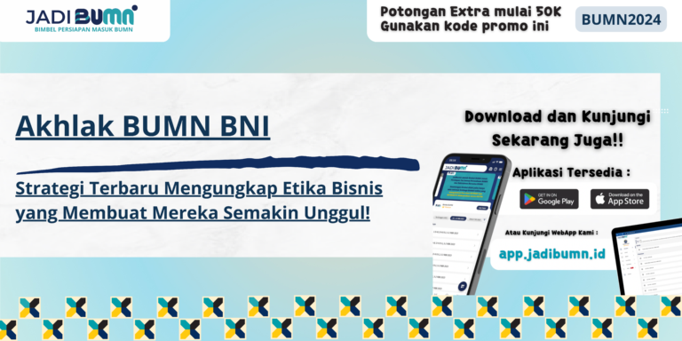 Akhlak BUMN BNI