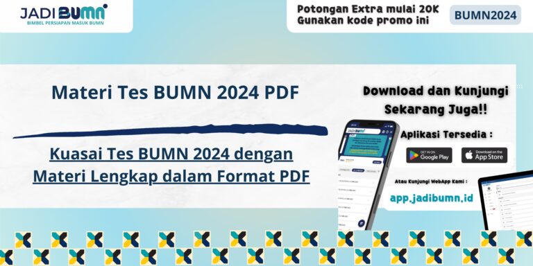 Materi Tes BUMN 2024 PDF - Kuasai Tes BUMN 2024 dengan Materi Lengkap dalam Format PDF