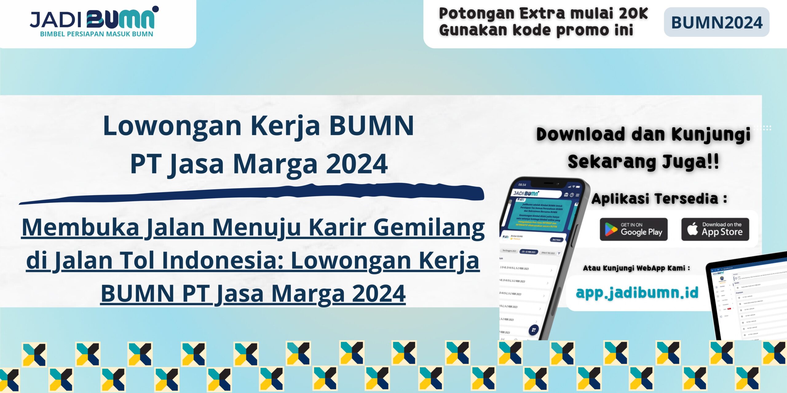 Lowongan Kerja BUMN PT Jasa Marga 2024 - Membuka Jalan Menuju Karir Gemilang di Jalan Tol Indonesia: Lowongan Kerja BUMN PT Jasa Marga 2024