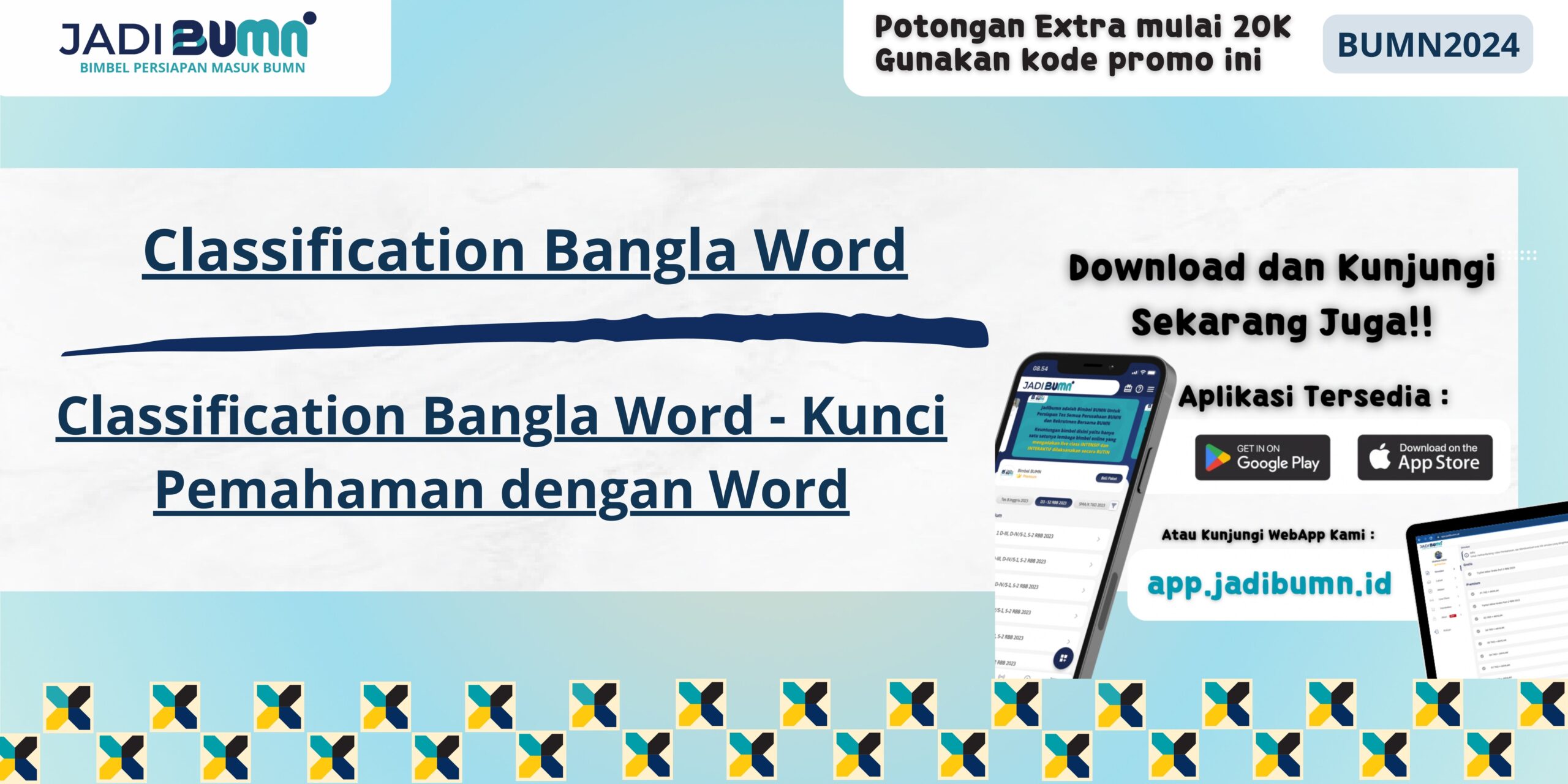 Classification Bangla Word - Kunci Pemahaman dengan Word