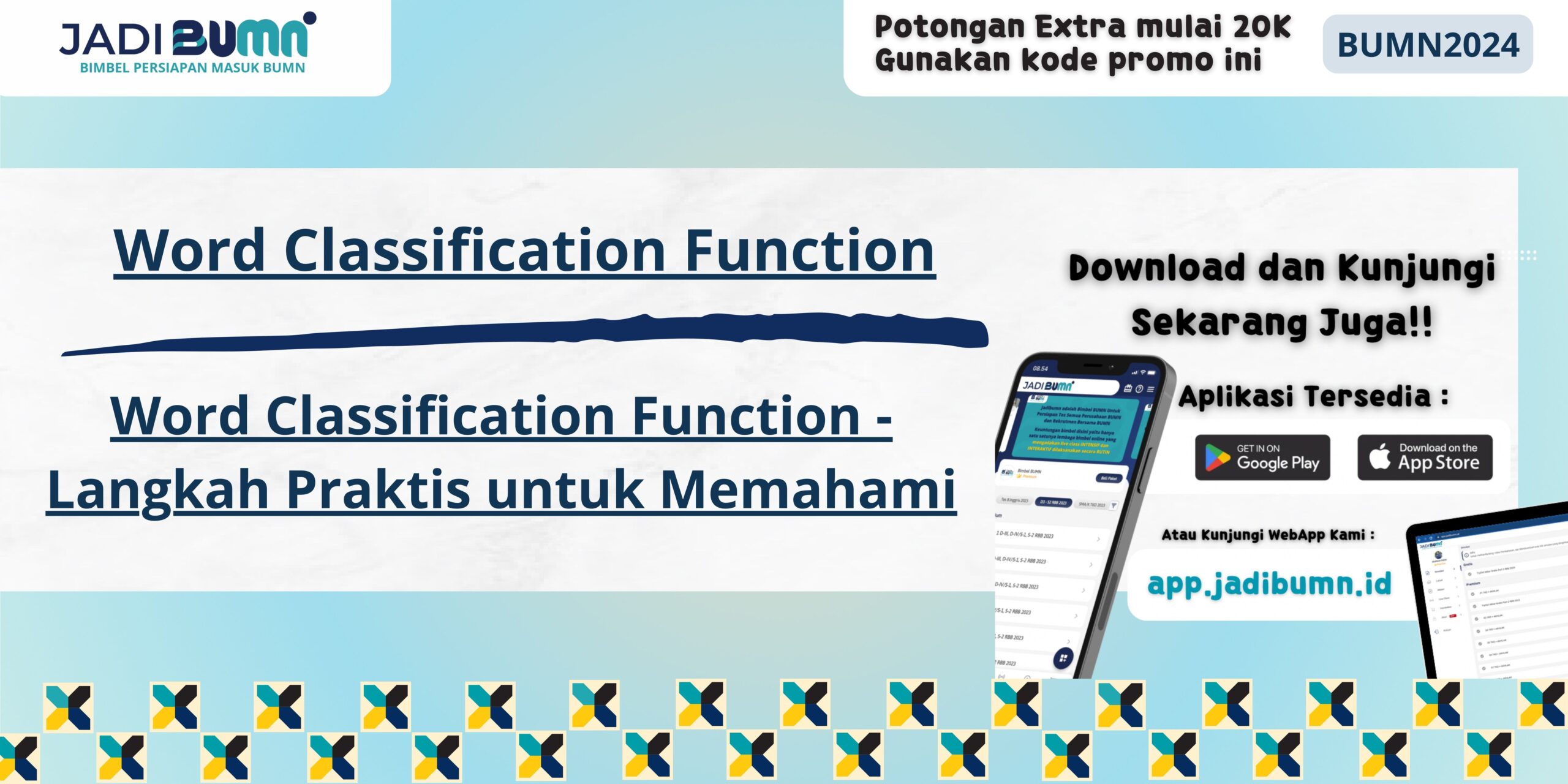 Word Classification Function - Langkah Praktis untuk Memahami