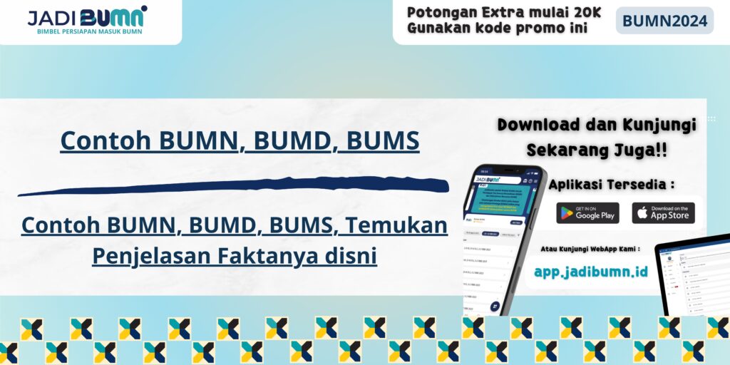 Contoh BUMN, BUMD, BUMS, Temukan Penjelasan Faktanya disni