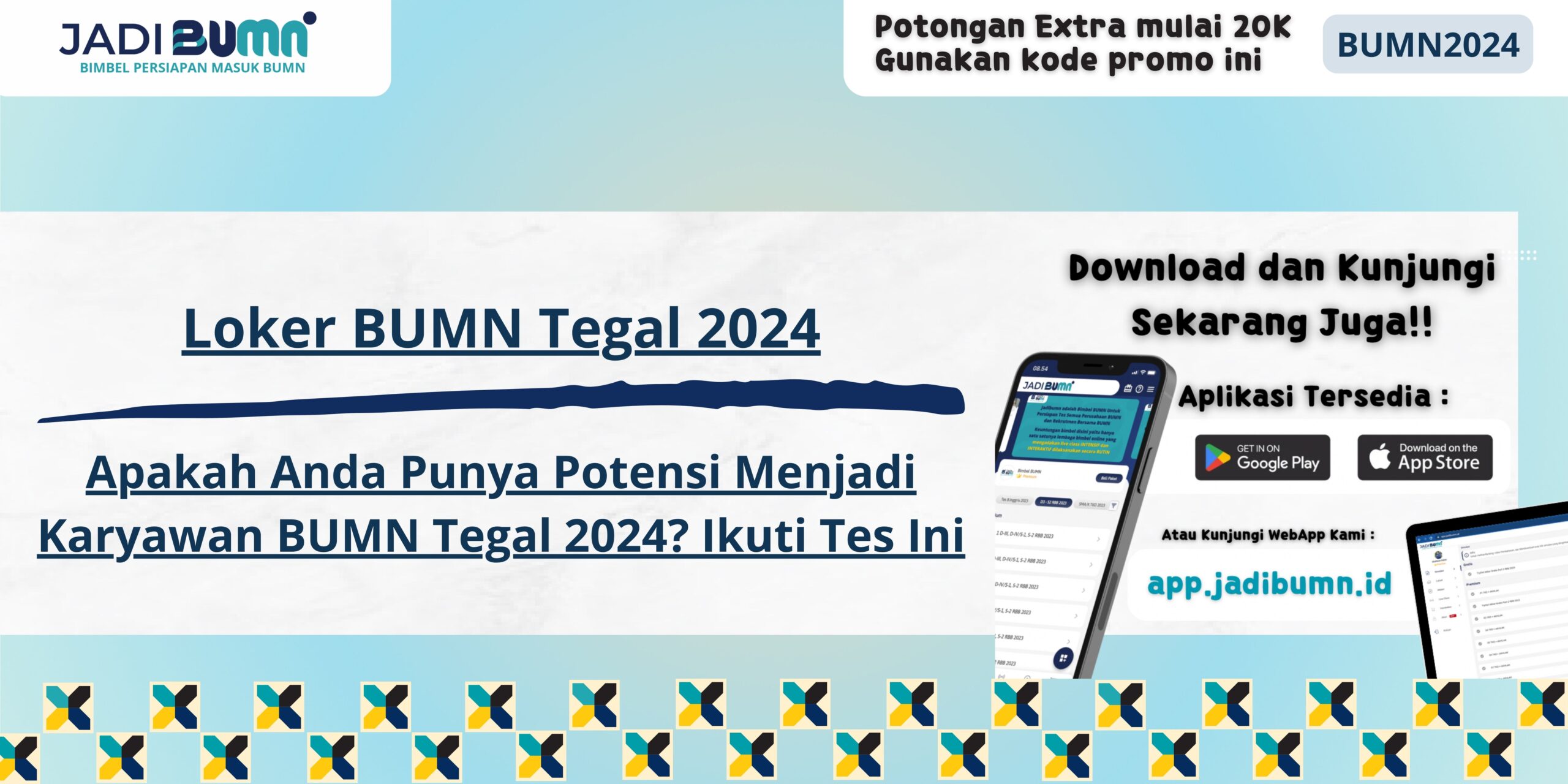 Loker BUMN Tegal 2024 - Apakah Anda Punya Potensi Menjadi Karyawan BUMN Tegal 2024? Ikuti Tes Ini