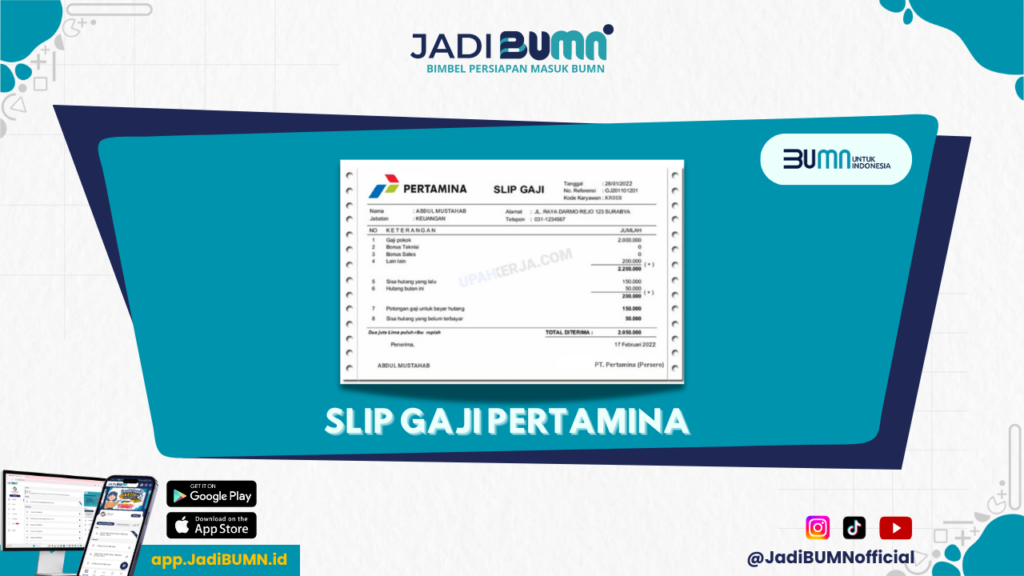 Slip Gaji Pertamina 2024 - Fakta Menarik! Ini Dia Besaran Gaji Pegawai Pertamina Tahun 2024 Secara Detail!