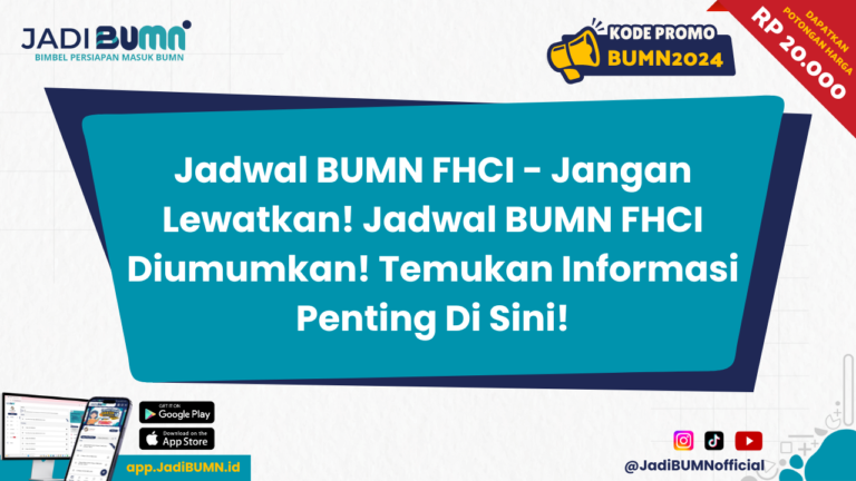 Jadwal BUMN FHCI - Jangan Lewatkan! Jadwal BUMN FHCI Diumumkan! Temukan Informasi Penting Di Sini!