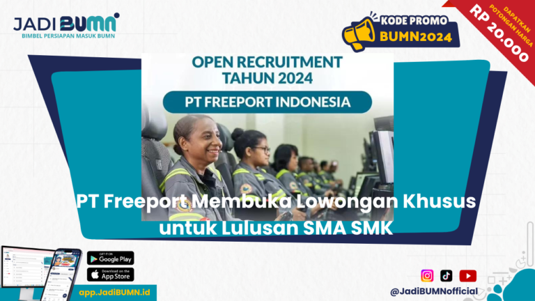 lowongan kerja pt freeport lulusan smk