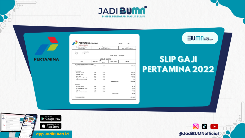 Slip Gaji Pertamina 2022 - Inilah Isi Detail Slip Gaji Pertamina Tahun 2002!