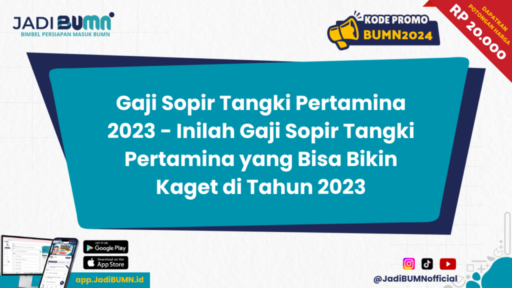 Gaji Sopir Tangki Pertamina 2023 - Inilah Gaji Sopir Tangki Pertamina yang Bisa Bikin Kaget di Tahun 2023